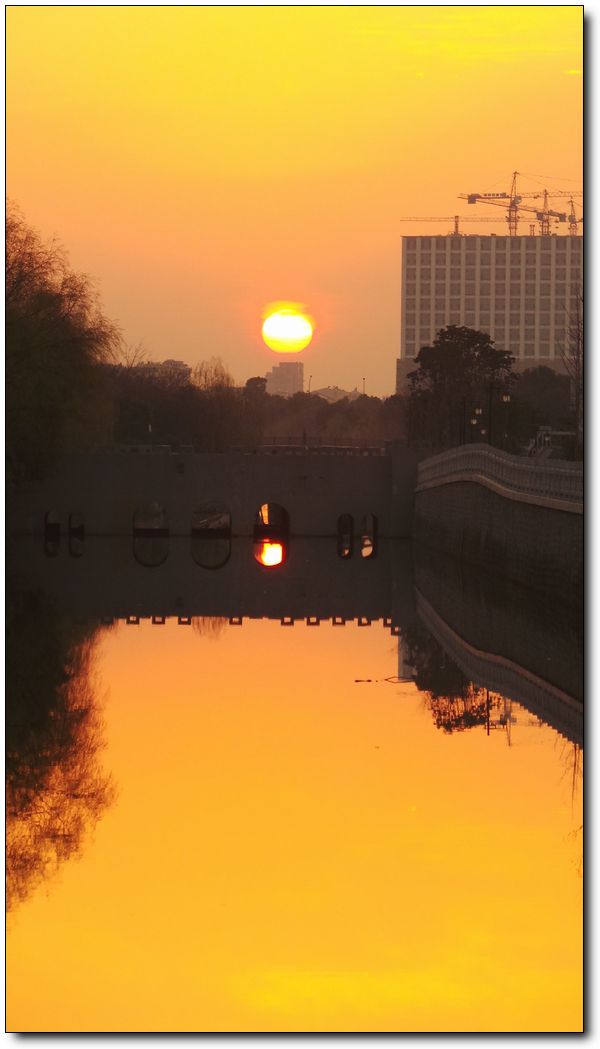 杭州迎來(lái)艷陽(yáng)春日 直擊夕陽(yáng)落日景