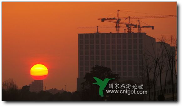 杭州迎來(lái)艷陽(yáng)春日 直擊夕陽(yáng)落日景